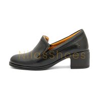 کفش راحتی پاشنه 5 سانت چرم طبیعی (R-1135)