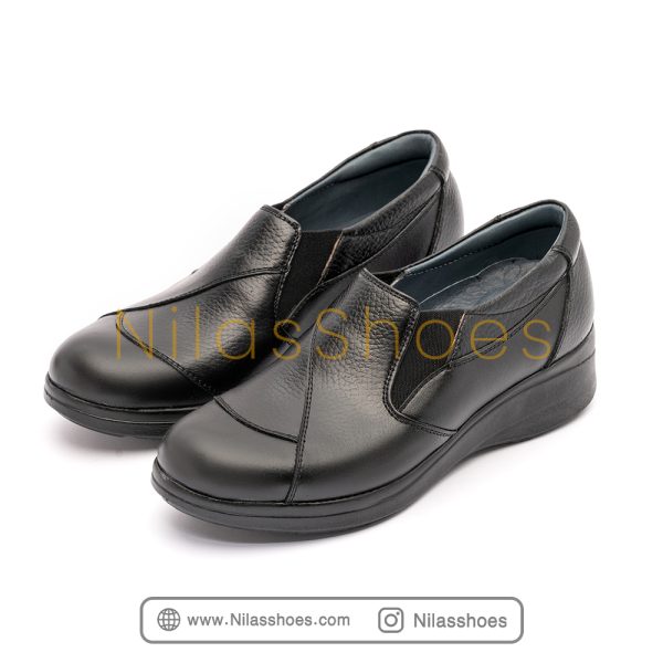 کفش زنانه طبی چرم طبیعی(D-538) - Image 6
