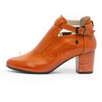 زنانه پاشنه چوب چهار فصلی چرم طبیعی (R-539)