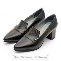 کفش زنانه چرم طبیعی پاشنه 5 سانت (A-853) - Image 2
