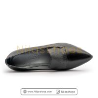 کفش زنانه چرم طبیعی پاشنه 5 سانت (A-853) - Image 4