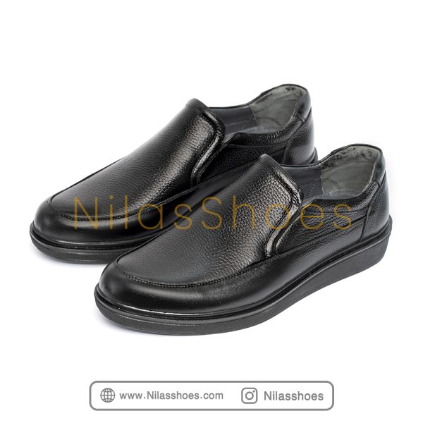 کفش مردانه طبی و و راحتی چرم طبیعی(A-497) - Image 2