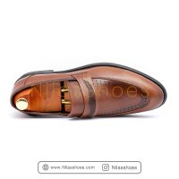 کفش مجلسی مردانه چرم طبیعی (L-411) - Image 4