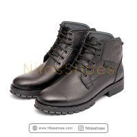 نیم بوت مردانه چرم طبیعی(K-465) - Image 6