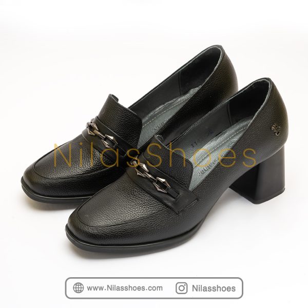 کفش مجلسی زنانه چرم طبیعی  (R-1143) - Image 6