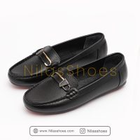 کفش کالج زنانه چرم طبیعی (K-593) - تصویر 2