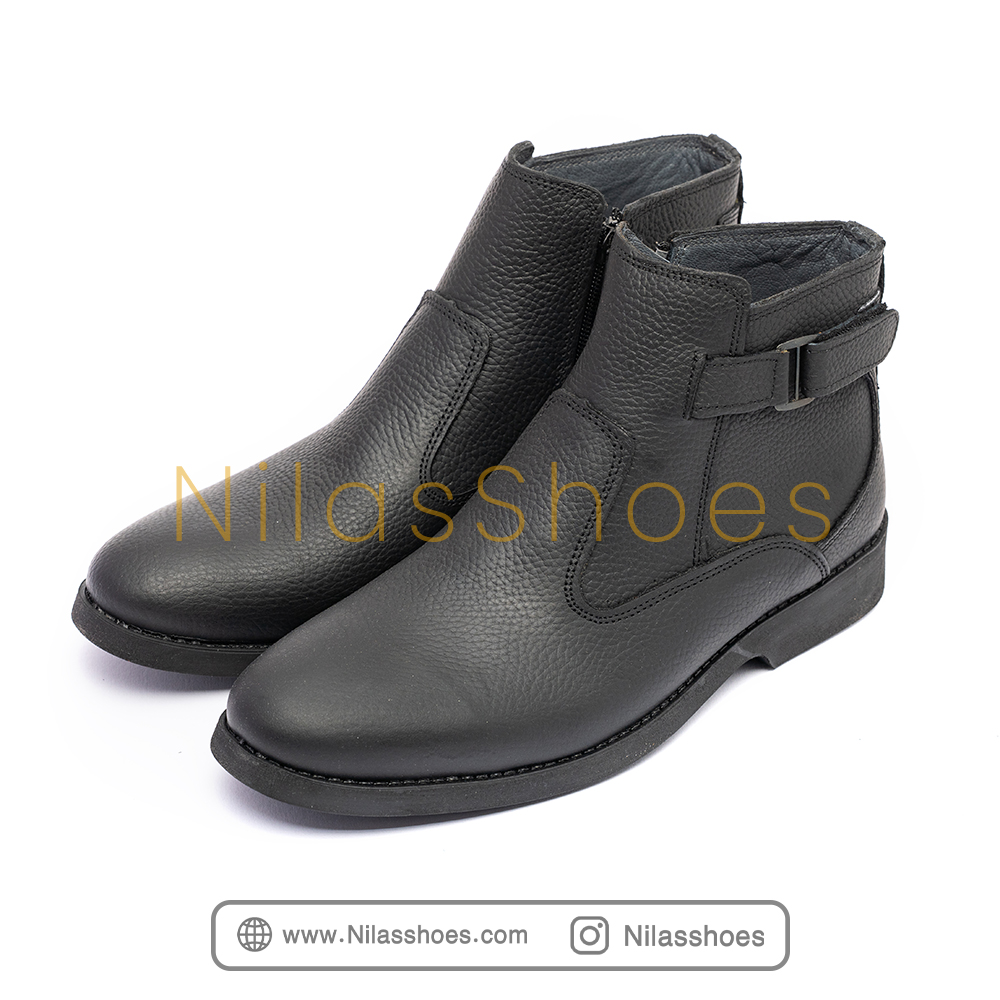 نیم بوت مردانه چرم طبیعی (K-19)